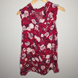 Torrid Woman's Pink floral blouse top 1x